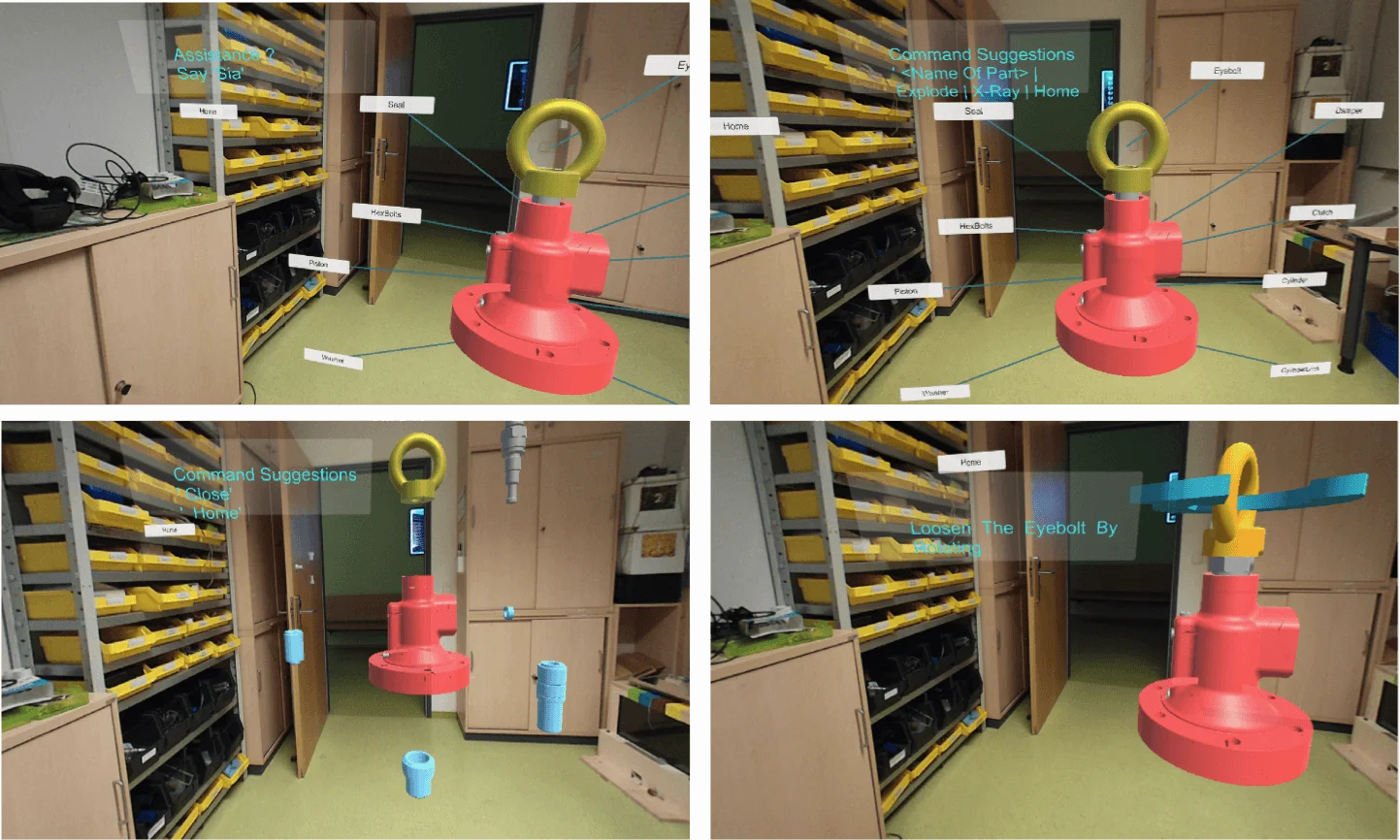 Sia — the personal voice assistant during training and maintenance
